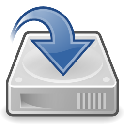 Icône bleu document flèche sauvegarder enregistrer à télécharger gratuitement